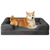 EHEYCIGA cama ortopédica para perro grande, vista frontal para descanso cómodo