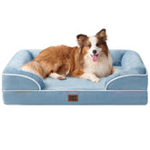 Cama ortopédica EHEYCIGA para perro grande, vista general, ideal para descansar con estabilidad.