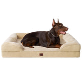 Cama ortopédica EHEYCIGA XXL con espuma memoria para perros grandes, apoyo y confort.
