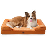 Cama ortopédica EHEYCIGA para perros grandes con espuma memoria, soporte cómodo.