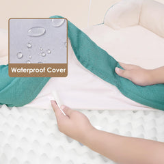 Cama EHEYCIGA con bolsters laterales para cuello y cabeza