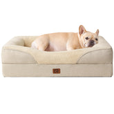 Cama EHEYCIGA con espuma de memoria para perros, apoyo cómodo durante el descanso.
