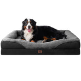 Cama EHEYCIGA extragrande con memoria para perros, ofrece soporte equilibrado.
