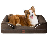 Cama EHEYCIGA para perros grandes con espuma viscoelástica para soporte cómodo.