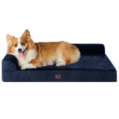 EHEYCIGA cama para perro grande con espuma de memoria huevo para alivio de presión
