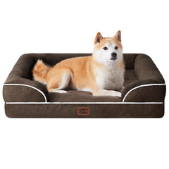 Cama EHEYCIGA para perros grandes con espuma memoria y huevo ofrece soporte suave.