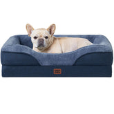 Cama para perro mediano con espuma viscoelástica de EHEYCIGA para soporte cómodo