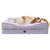 La cama EHEYCIGA para perros grandes con espuma de memoria ofrece soporte suave.