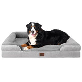 EHEYCIGA cama-perro-ortopedica-extragrande para perros grandes, soporte ortopédico y confort.