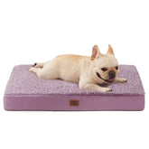 Cama ortopédica EHEYCIGA para perros pequeños, vista frontal, soporte cómodo para dormir.