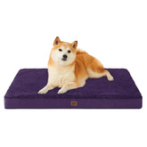 Cama ortopédica EHEYCIGA para perros grandes morada, soporte cómodo y estable