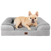 Cama ortopédica EHEYCIGA para perros medianos con soporte estable.