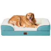 Cama EHEYCIGA ortopédica con memoria para perros grandes y soporte equilibrado.