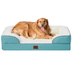 Cama EHEYCIGA ortopédica con memoria para perros grandes y soporte equilibrado.