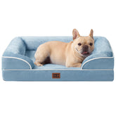 Cama ortopédica EHEYCIGA para perros con espuma de memoria suave para aliviar articulaciones.