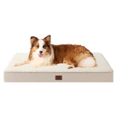Cama ortopédica EHEYCIGA XL para perros camello, descanso cómodo.
