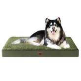 Cama ortopédica EHEYCIGA XXL con espuma huevo para soporte cómodo de perros grandes.