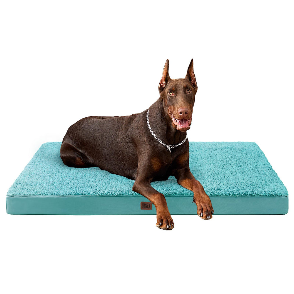 Cama ortopédica EHEYCIGA XXL con funda removible, ideal para perros grandes.