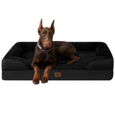 Cama ortopédica EHEYCIGA XXL para perros grandes ofrece apoyo estable para articulaciones.