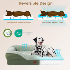 Cama EHEYCIGA con diseño de sillón ortopédico y bordes envolventes.