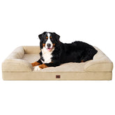 Cama EHEYCIGA XL con espuma memoria para perros grandes, soporte cómodo.
