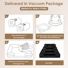 Funda impermeable de la cama EHEYCIGA protege contra derrames de mascotas.