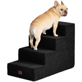 EHEYCIGA escaleras para perro, cama de 20 pulgadas, 4 escalones con base antideslizante.
