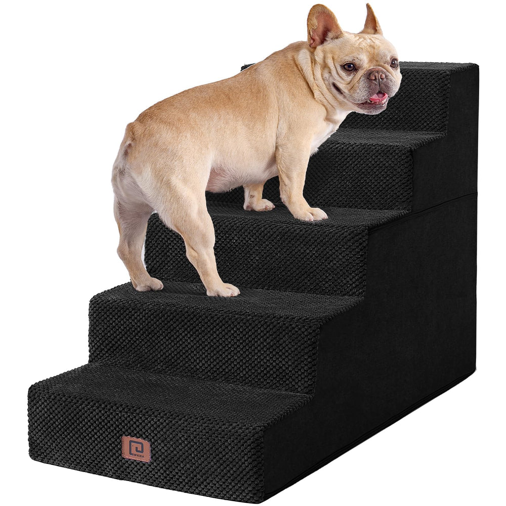 EHEYCIGA escaleras para perros en cama con cinco escalones y base antideslizante