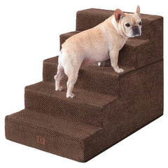 EHEYCIGA escaleras para cama alta, 25 pulgadas, 5 escalones, acceso seguro para mascotas