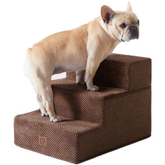 Escalera EHEYCIGA para perros, tres pasos, ideal para subir al sofá, seguridad antideslizante.