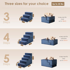 EHEYCIGA escalera para cama alta, estable y anti-deslizante.