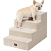EHEYCIGA escalones para perros, cama de 20 pulgadas, 4 escalones, seguro y estable.