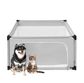Jaula de juego EHEYCIGA para cachorros, vista general, ideal para entrenamiento y descanso de mascotas