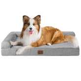 Cama EHEYCIGA de tamaño extra grande con espuma viscoelástica para jaula, descanso cómodo.