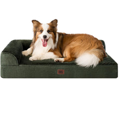 Cama EHEYCIGA XL con diseño en L para soporte del cuello del perro