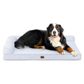 Cama EHEYCIGA XXL con diseño en forma L y soporte para cuello y cabeza