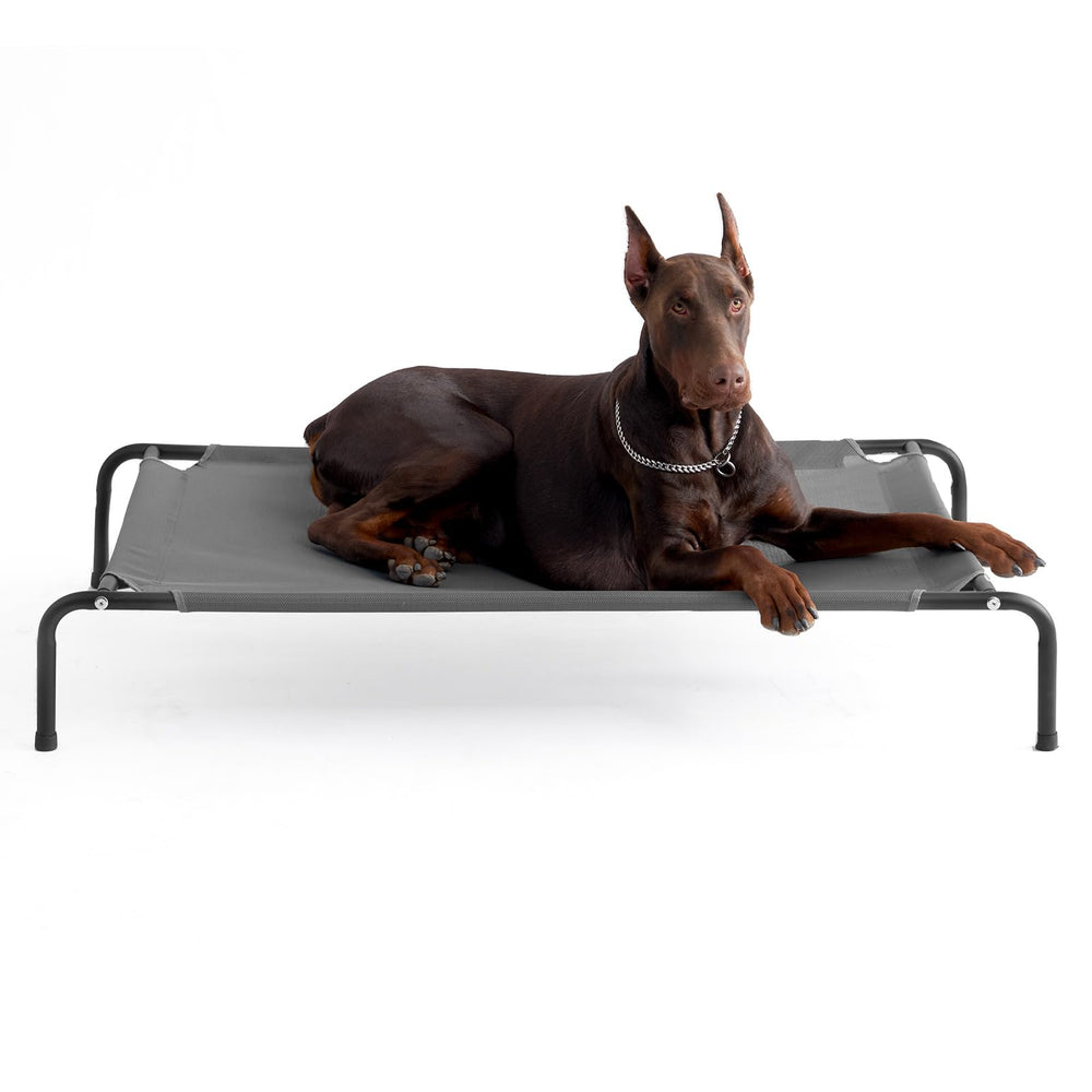 EHEYCIGA XXL cama-perro-elevada-exterior: flujo de aire para días cálidos