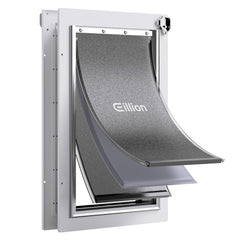 Puerta para perros Eillion grande exterior con marco de aluminio y acceso independiente