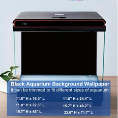 ELEBOX fondo de acuario doble cara en negro, añade elegancia y contraste