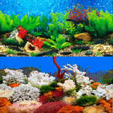 ELEBOX fondo acuario río-1: fondo decorativo que realza el paisaje y oculta cables