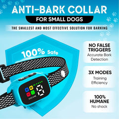 Elecane collar anti-ladrido, configuración de sensibilidad para evitar falsas alarmas.
