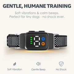 ELECANE Teacup Collar, ajuste de sensibilidad para hogares con perros pequeños.