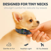 ELECANE Teacup Collar, aviso sonoro y vibración sin choque para ladridos.