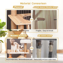 Casita para gatos Elegaif: refugio cómodo para descansar.