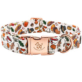 Collar Elegant Little Tail con estampado pavo, ideal para fiestas otoñales