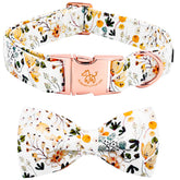 Collar Elegant Little Tail con patron floral, ideal para realzar el look de tu perro.