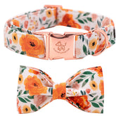Collar floral con lazo de Elegant Little Tail para perros, ideal para paseos