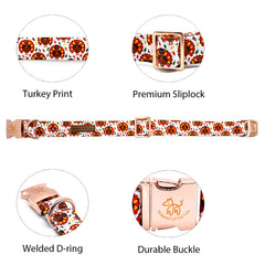 Elegant Little Tail collar para perro con diseño navideño, perfecto para celebraciones.