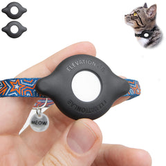 Elevation Lab TagVault: montaje compacto para AirTag en collar de gato, diseño seguro.
