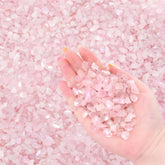 ELFULLY cristal rosado natural 7-9mm para decoracion de jarrones